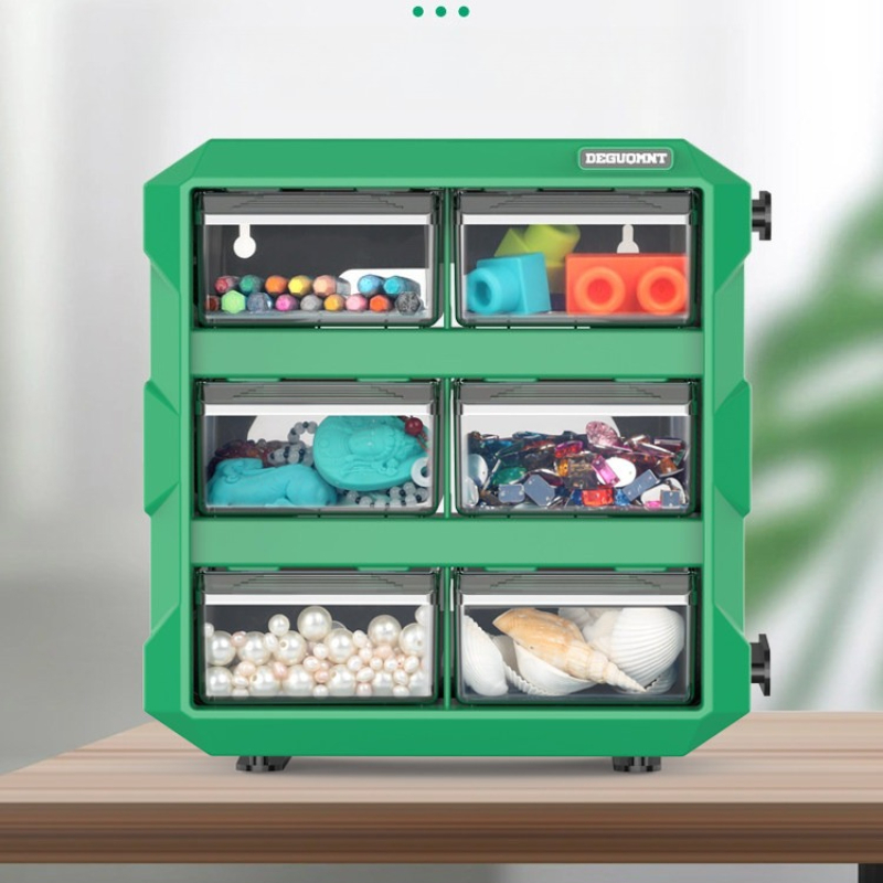 Furniture Screw Type - Drawer-Type Tool Box |Stackable Plastic Organizer