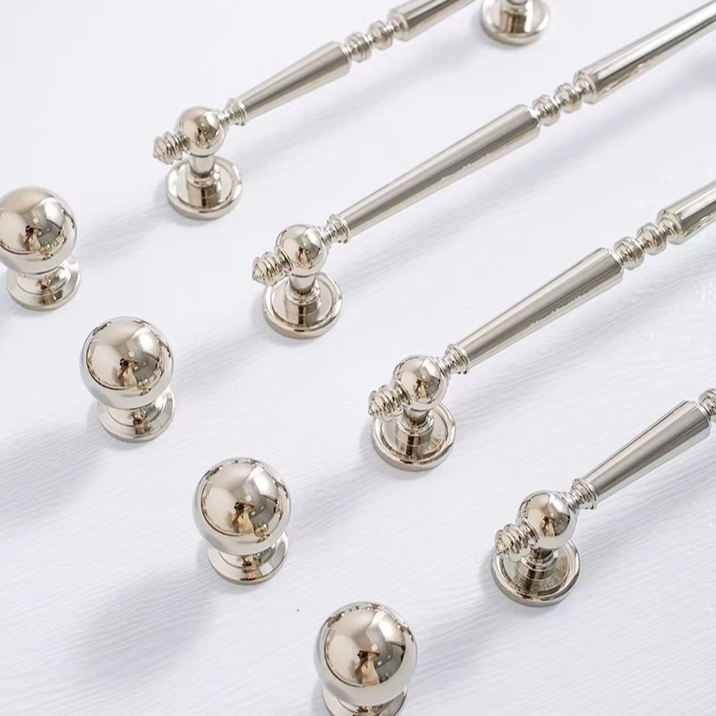 Furniture Hardware High End - French Antique Cabinet Door Handle Titanium