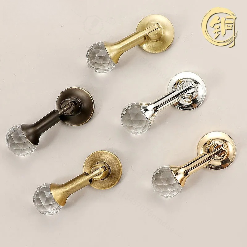 Furniture Hardware High End - French Light Luxury Crystal Cabinet Door