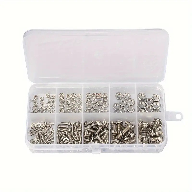 320PCS Hex Nuts & Bolts Set M2 - огляд і ціна Furniture Hardware Bolts