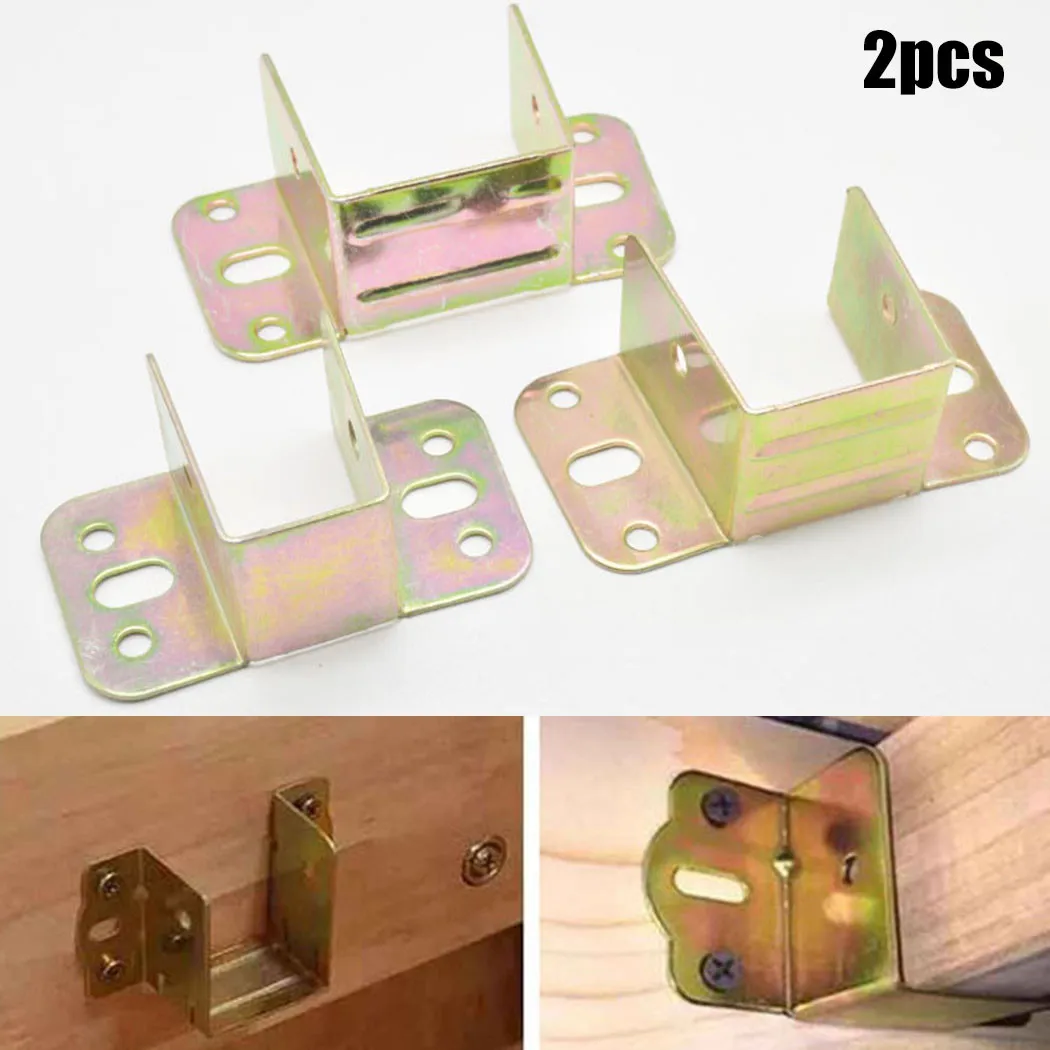 2pcs U Shaped Metal Bed Bracke - огляд і ціна Furniture Hardware Bolts