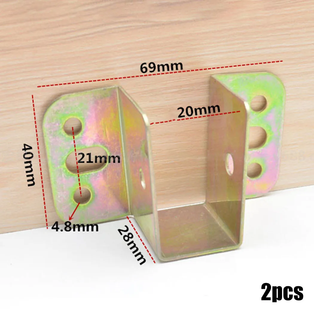 2pcs U Shaped Metal Bed Bracke - огляд і ціна Furniture Hardware Bolts