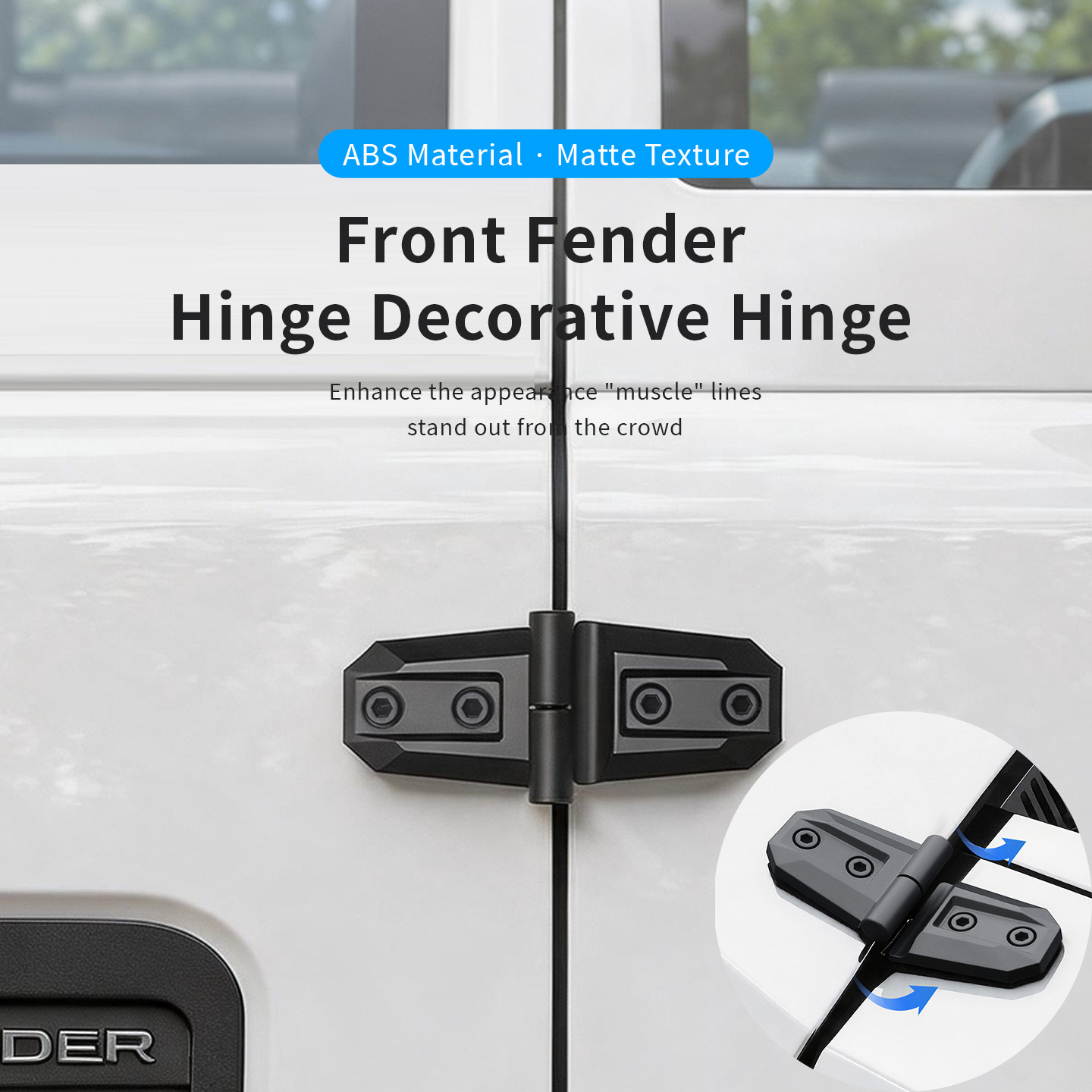 2PCS ABS Car Engine Hood Door  - огляд і ціна Furniture Hardware Fittings