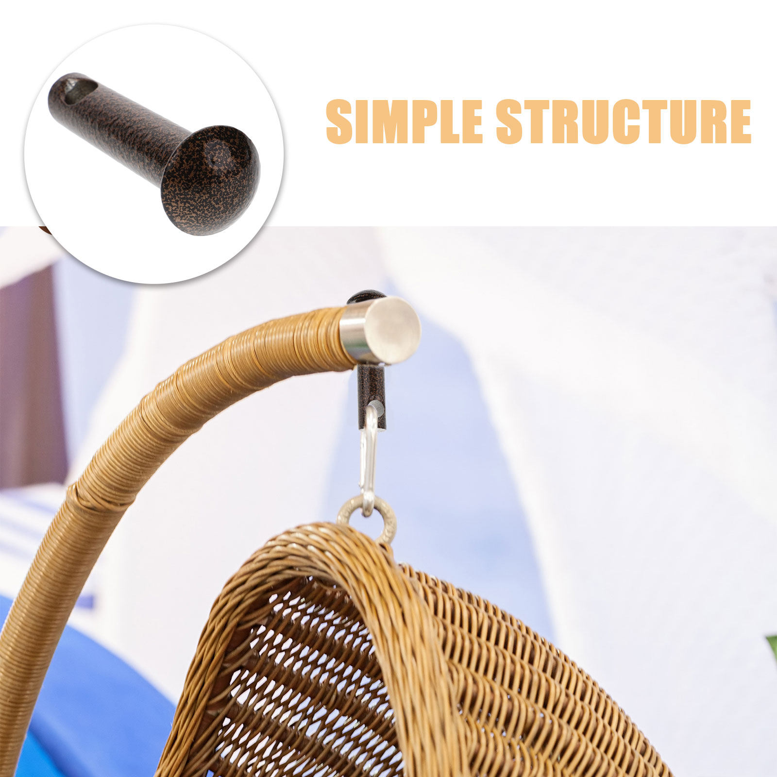 2Pcs Hammock Chair Pin Plug He - огляд і ціна Furniture Hardware Bolts