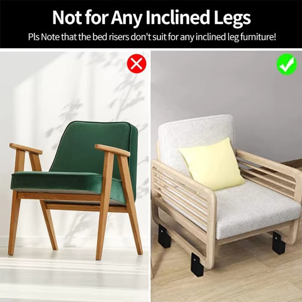 Splint-type Chair Feet Riser S - огляд і ціна Furniture Screw Type