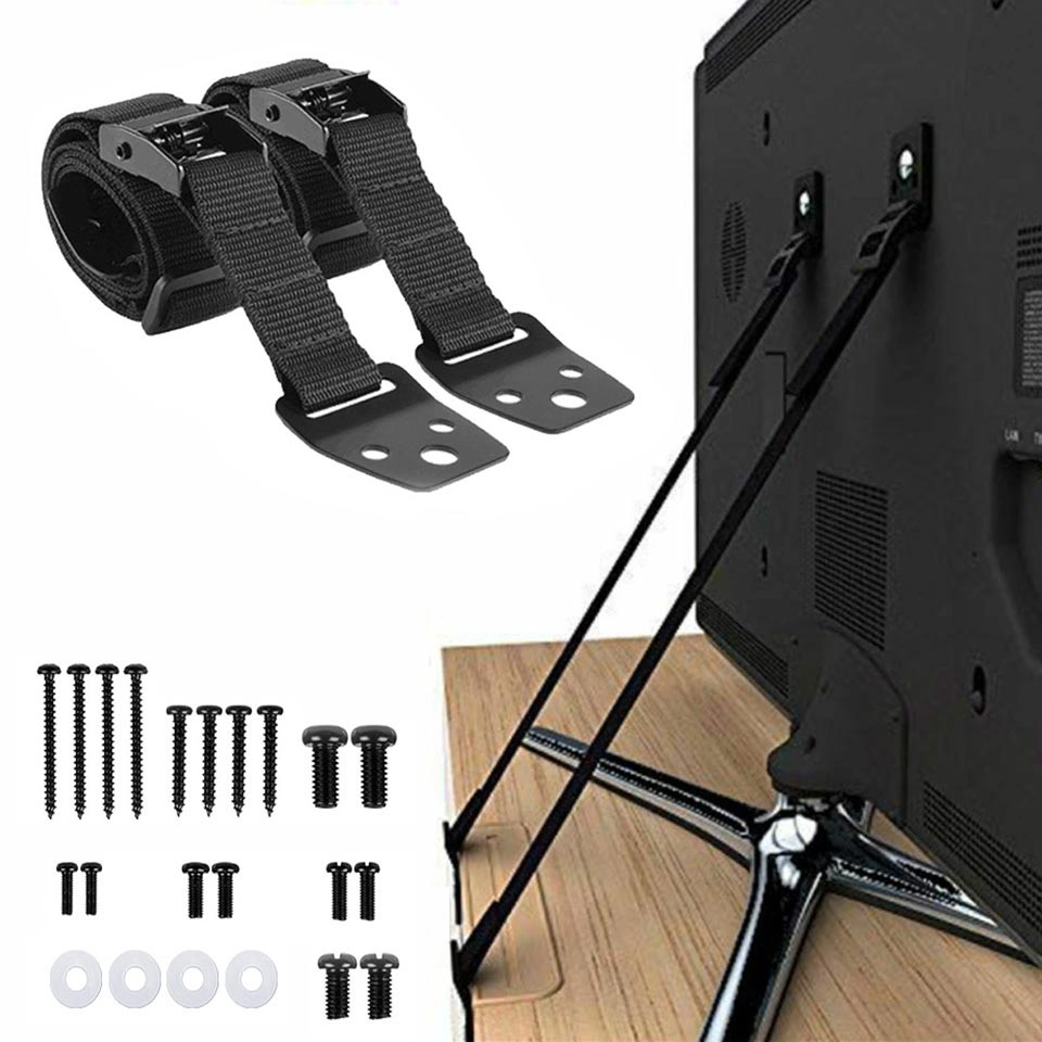 2 Pack Adjustable TV Safety St - огляд і ціна Furniture Hardware Bolts